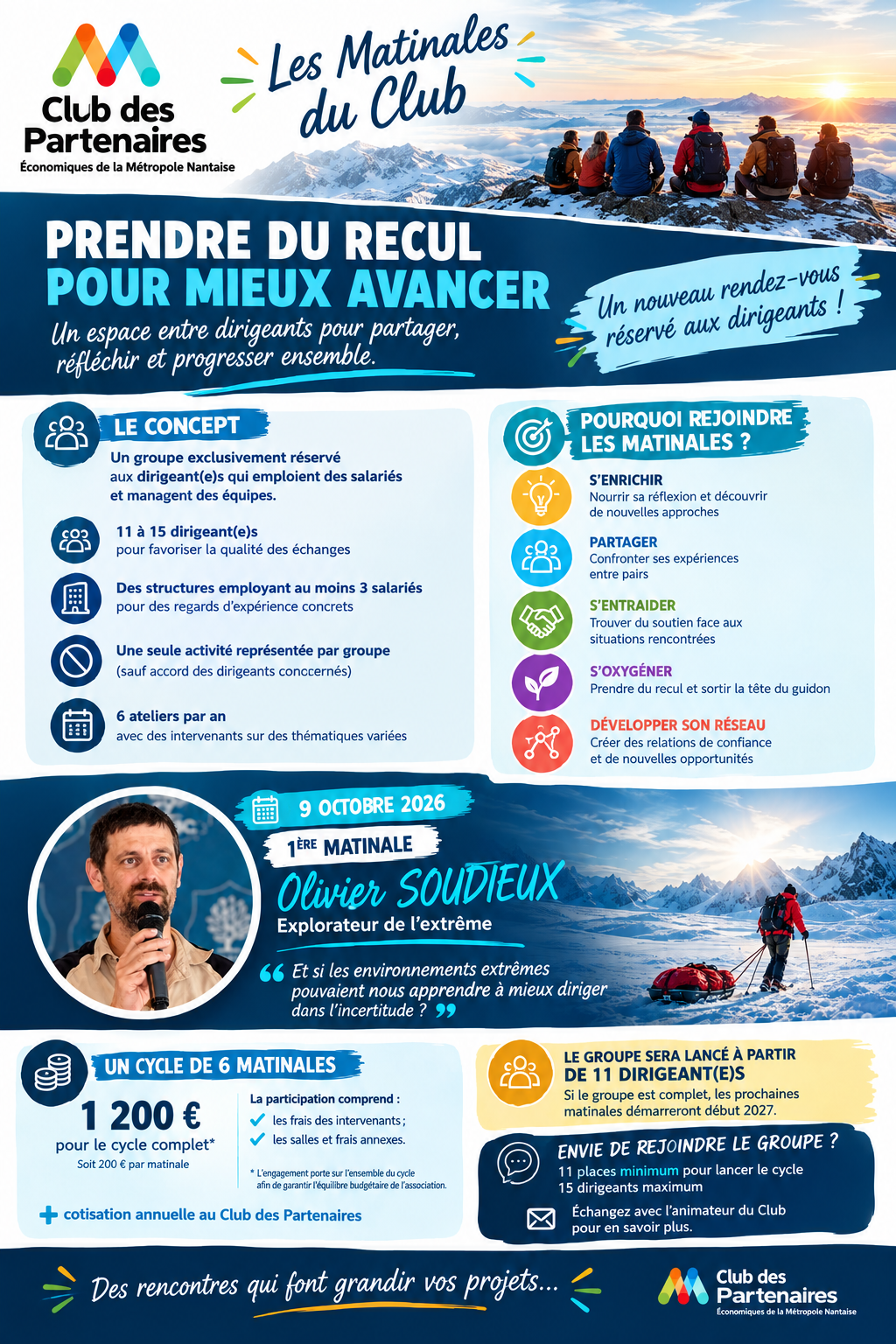 Les matinales du Club 2026 2027